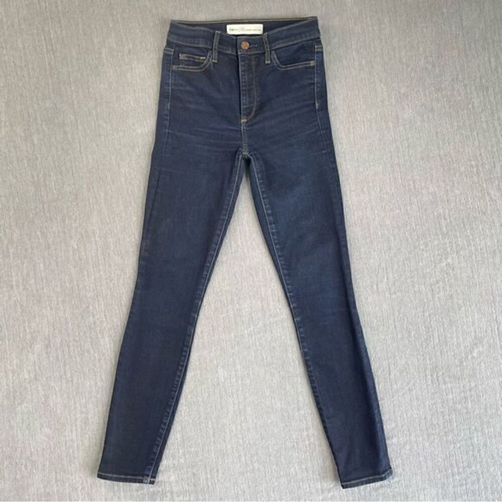 Gap True Skinny High Rise Dark Denim Jeans Women’s Size 25R